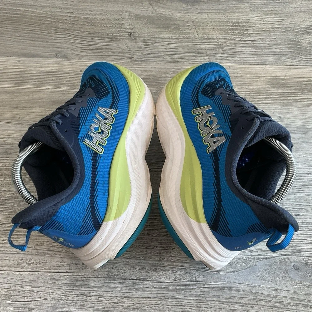 HOKA Skyflow Men's Size 9D Varsity Navy Electric Cobalt Blue Shoes 1155111-VVY